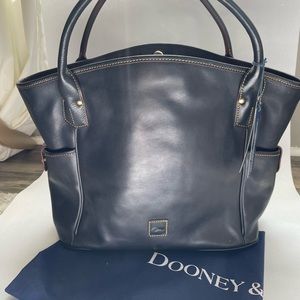 Dooney and Bourke Leather Navy Kristen Tote